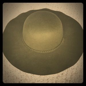 Olive green floppy hat